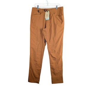 Prana Pants Mens 32x32 Clay Wonderland Rocks Belted Hiking Pant NWT $120